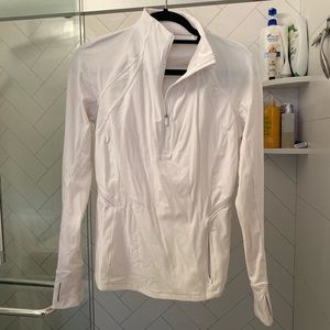 Lulu Lemon 1/2 Zip White Sweater